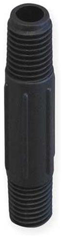 1"X6" BLACK POLY NIPPLE