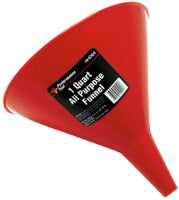 1 QT PLASTIC FUNNEL-RED