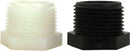 3/8" MPT HEX PLUG-BLACK POLY