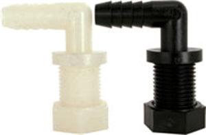 1/2" NOZZLE L W/LOCKNUT-POLY