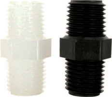 1/2" CLOSE NIPPLE-BLACK POLY