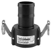 1-1/4 POLY SHANK COUPLER BLACK POLY