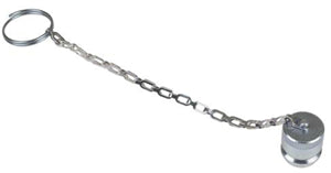 1/2" STEEL DUST PLUG W/CHAIN