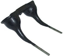 RUBBER MOUNTED TWIN RAKE TOOTH