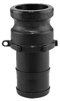 1-1/4 POLY SHANK ADAPTER  BLACK POLY
