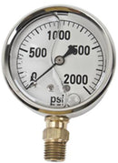 GAUGE-2000 PSI LIQUID FILL SS CASE