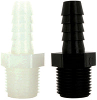 1" MPTX1" BARB-BLACK POLY
