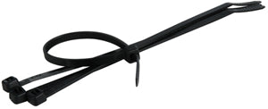 5.5'' BLK. WIRE TIES-25 PCS.