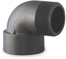 Banjo 2 In 90 Deg Poly St. Elbow, Black