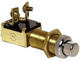 10 A. ALL BRASS MOMENTARY SWITCH