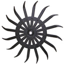 BLACK ROTARY HOE WHEEL - 21"