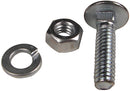 6 BOLT WASHER & NUT SET (1/4"Z/P)